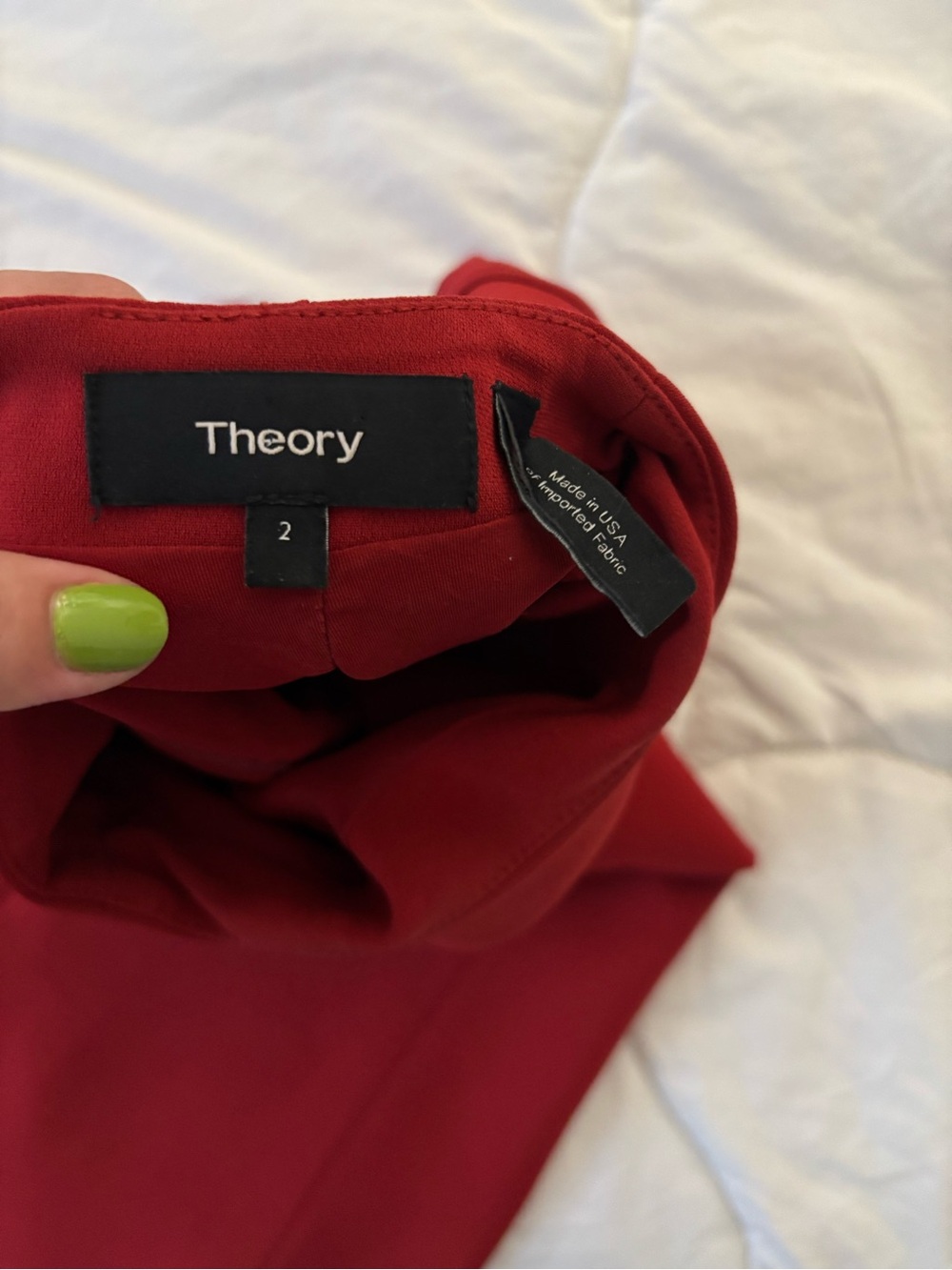 Classic Red Shift Dress - Brand: Theory - Picture 3 of 3